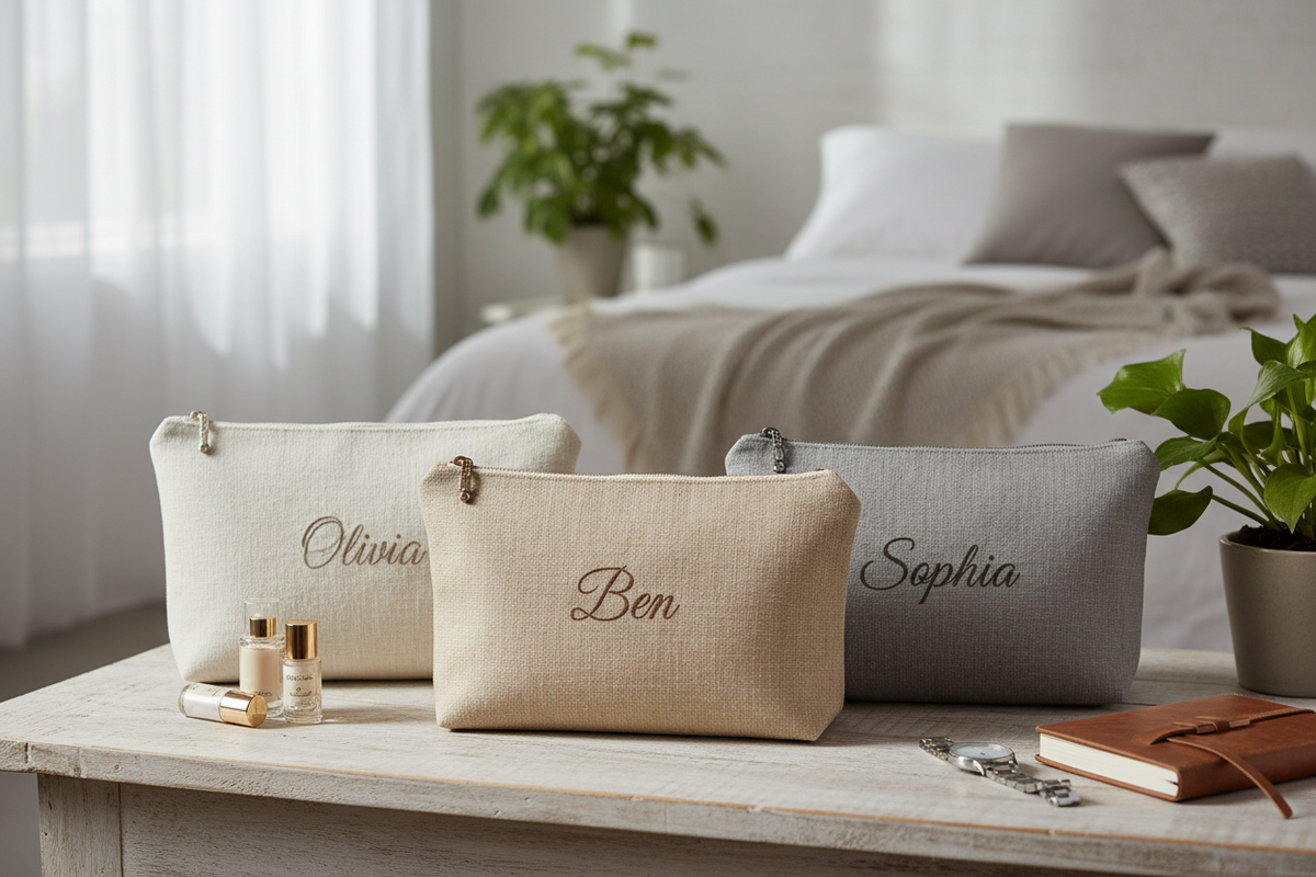 Trousse de Toilette Brodée Personnalisée